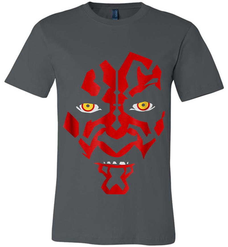 Star Wars Darth Maul Hooded Face Creeping Graphic Premium T-Shirt