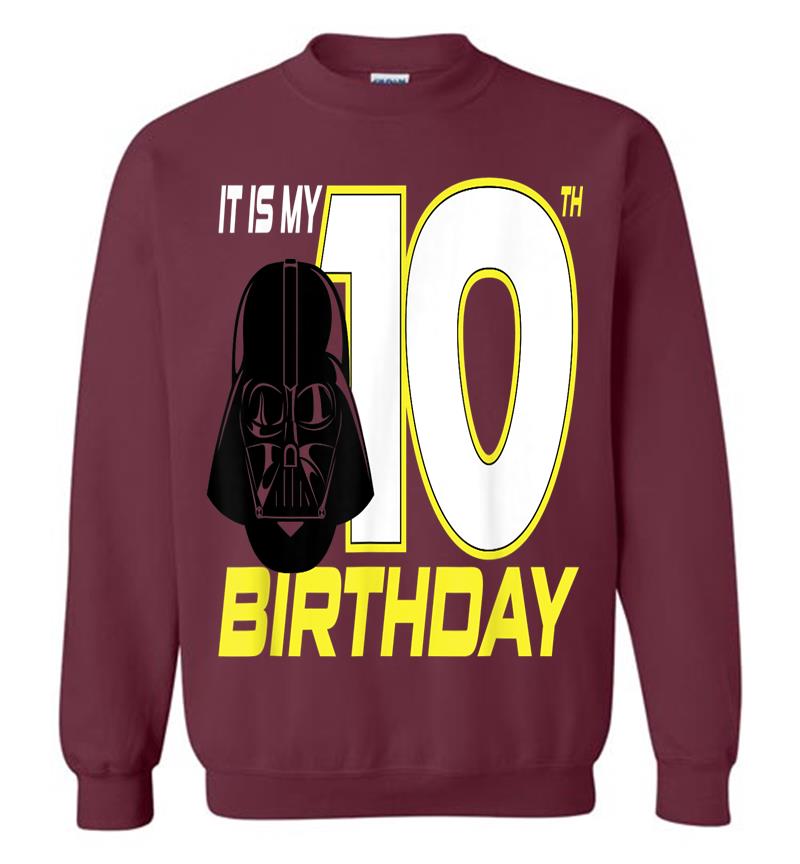 Inktee Store - Star Wars Darth Vader 10Th Birthday Sweatshirt Image