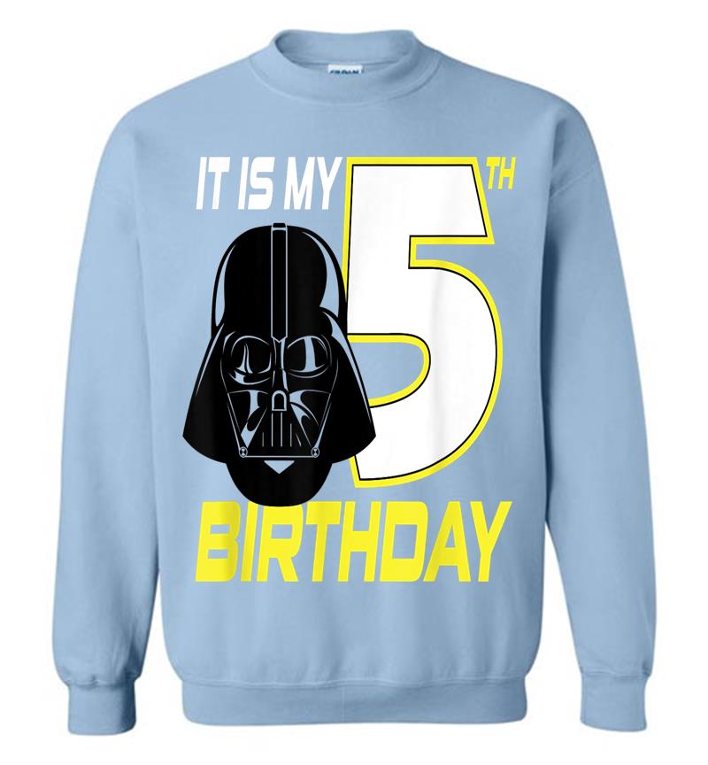 Inktee Store - Star Wars Darth Vader 5Th Birthday Sweatshirt Image