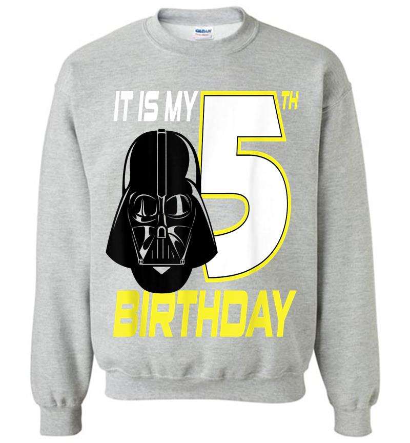 Inktee Store - Star Wars Darth Vader 5Th Birthday Sweatshirt Image