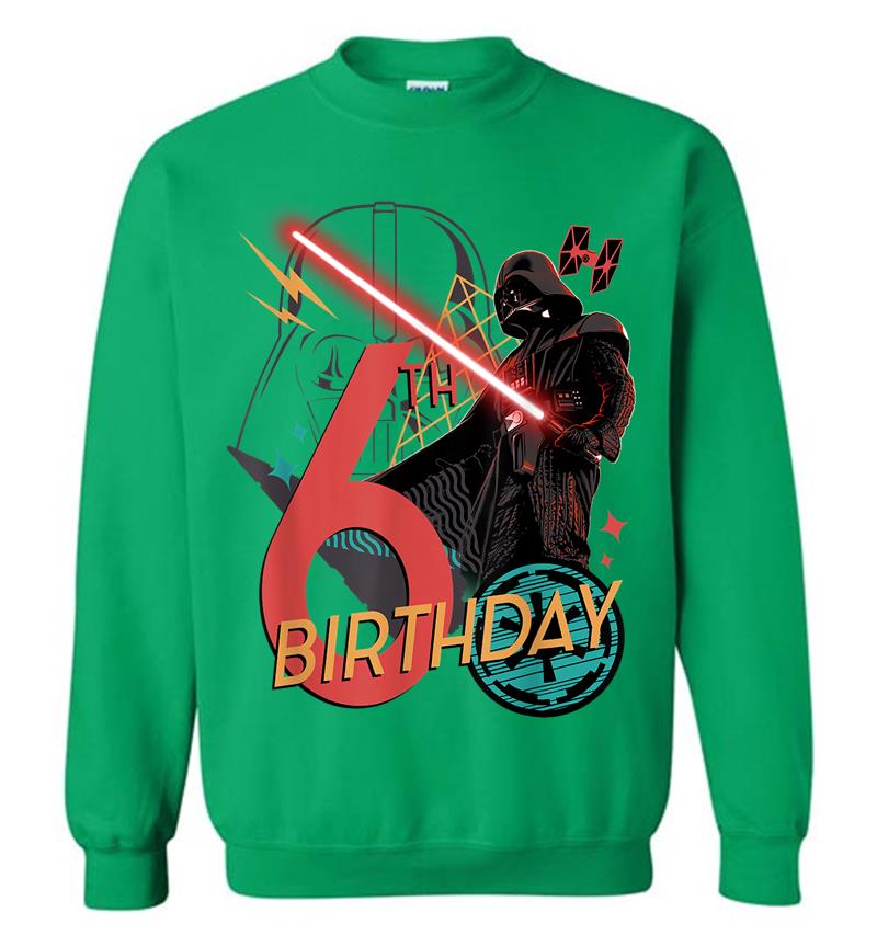 Inktee Store - Star Wars Darth Vader 6Th Birthday Abstract Background Sweatshirt Image