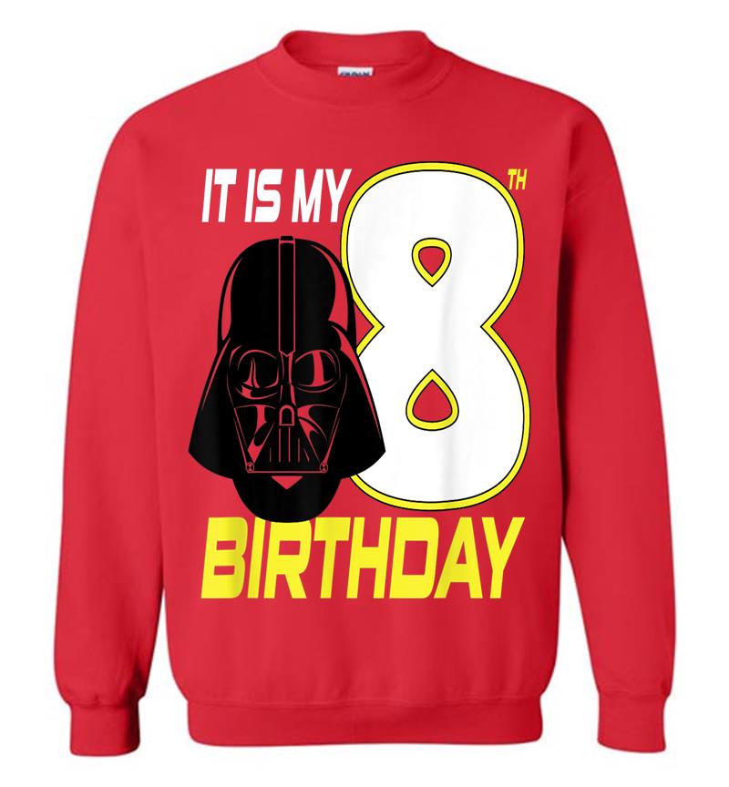 Inktee Store - Star Wars Darth Vader 8Th Birthday Sweatshirt Image