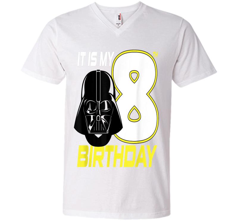Inktee Store - Star Wars Darth Vader 8Th Birthday V-Neck T-Shirt Image
