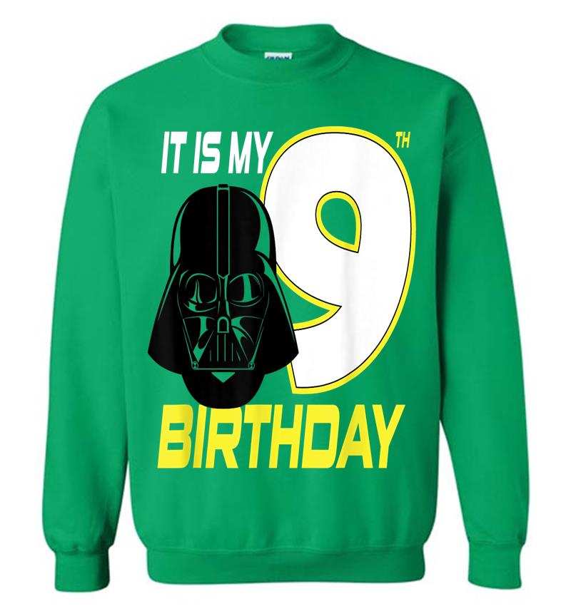 Inktee Store - Star Wars Darth Vader 9Th Birthday Sweatshirt Image