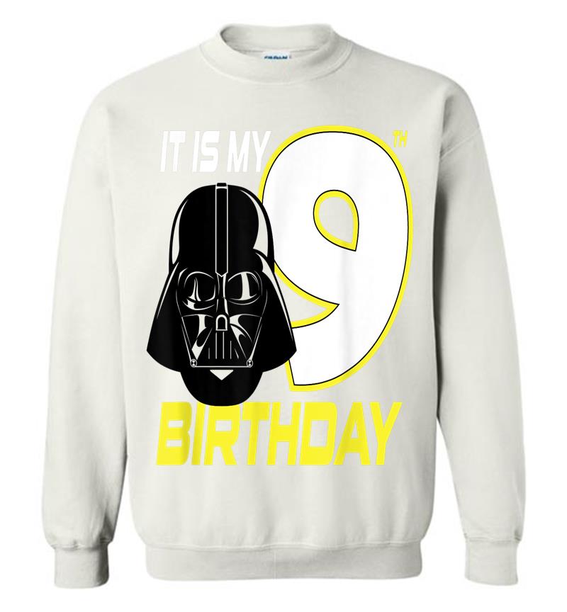 Inktee Store - Star Wars Darth Vader 9Th Birthday Sweatshirt Image