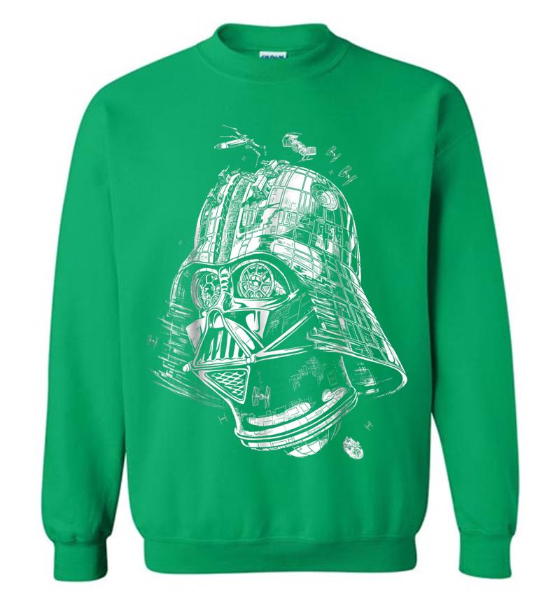 Inktee Store - Star Wars Darth Vader As The Death Star Graphic Sweatshirt Image