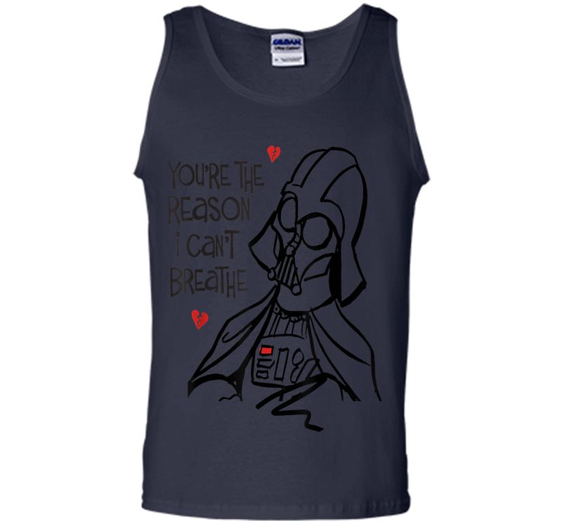 Inktee Store - Star Wars Darth Vader Broken Hearts Anti-Valentine'S Day Mens Tank Top Image