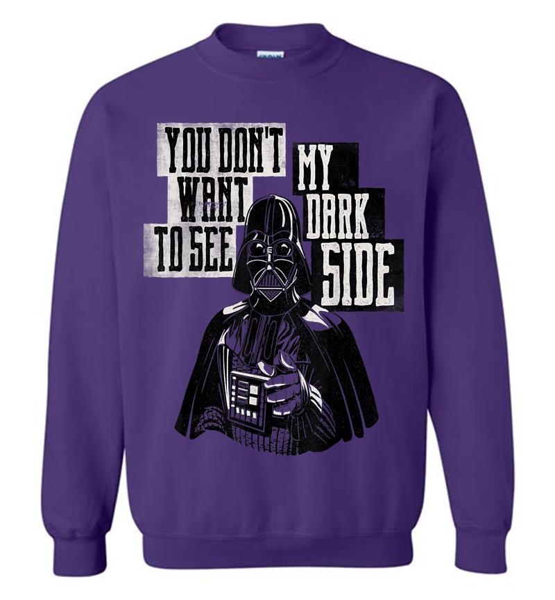 Inktee Store - Star Wars Darth Vader Dark Side Funny Sweatshirt Image