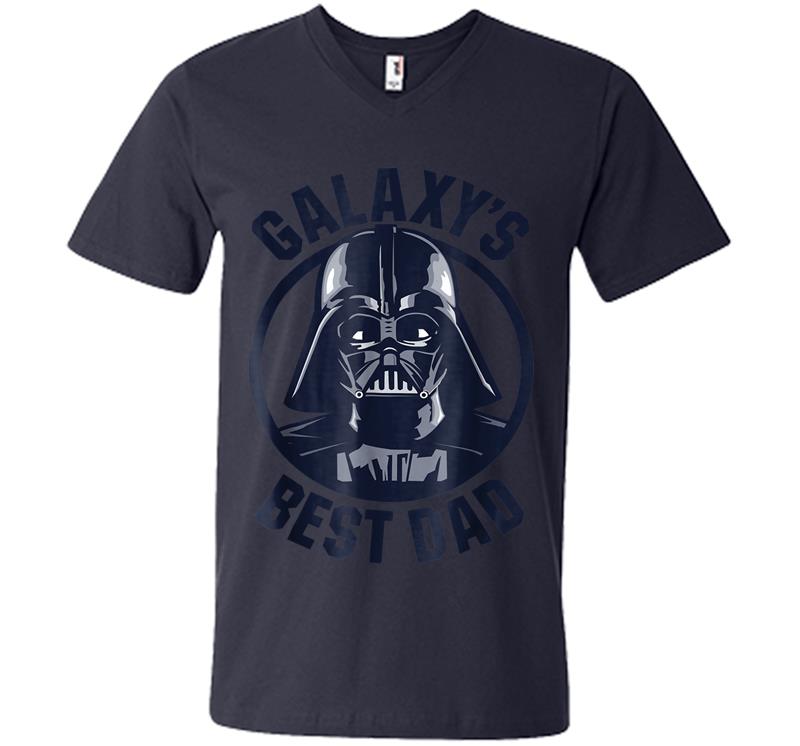 Inktee Store - Star Wars Darth Vader Galaxy'S Best Dad Graphic V-Neck T-Shirt Image