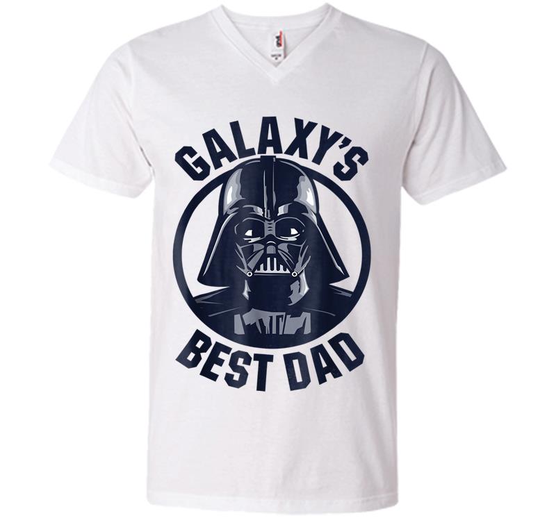 Inktee Store - Star Wars Darth Vader Galaxy'S Best Dad Graphic V-Neck T-Shirt Image