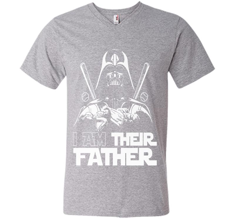 Inktee Store - Star Wars Darth Vader I Am Their Father V-Neck T-Shirt Image