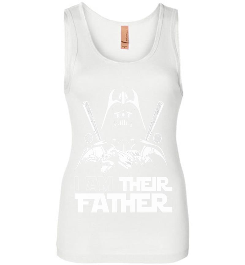 Inktee Store - Star Wars Darth Vader I Am Their Father Womens Jersey Tank Top Image
