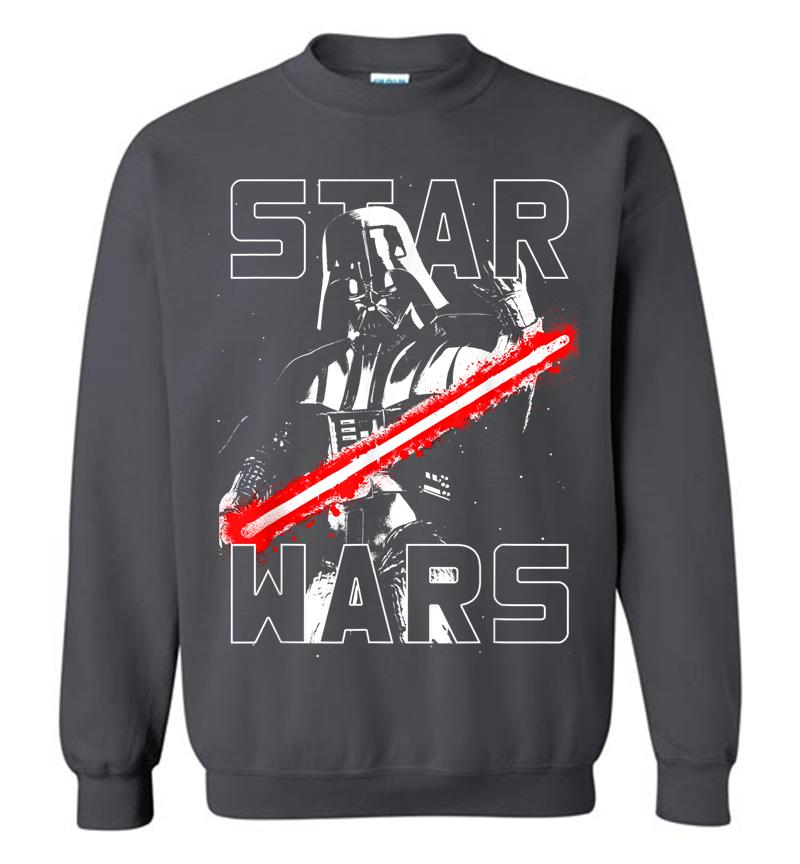Inktee Store - Star Wars Darth Vader Lightsaber Taunting Graphic Sweatshirt Image