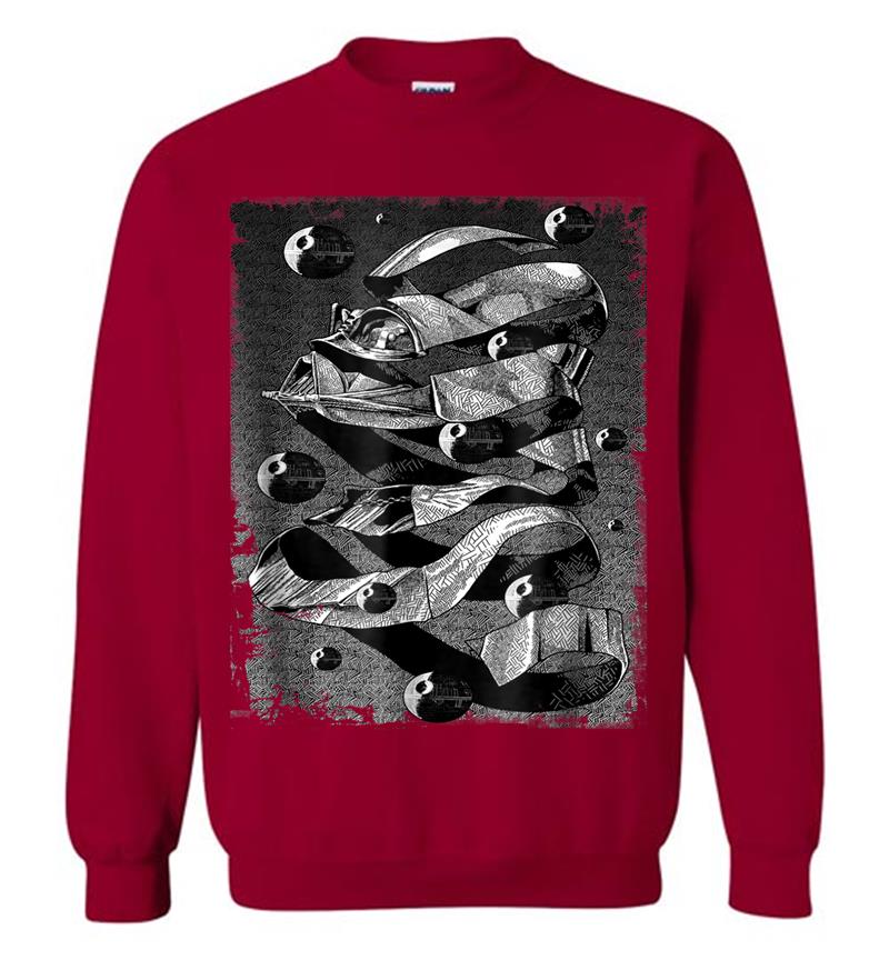 Inktee Store - Star Wars Darth Vader Mc Escher Style Graphic Sweatshirt Image