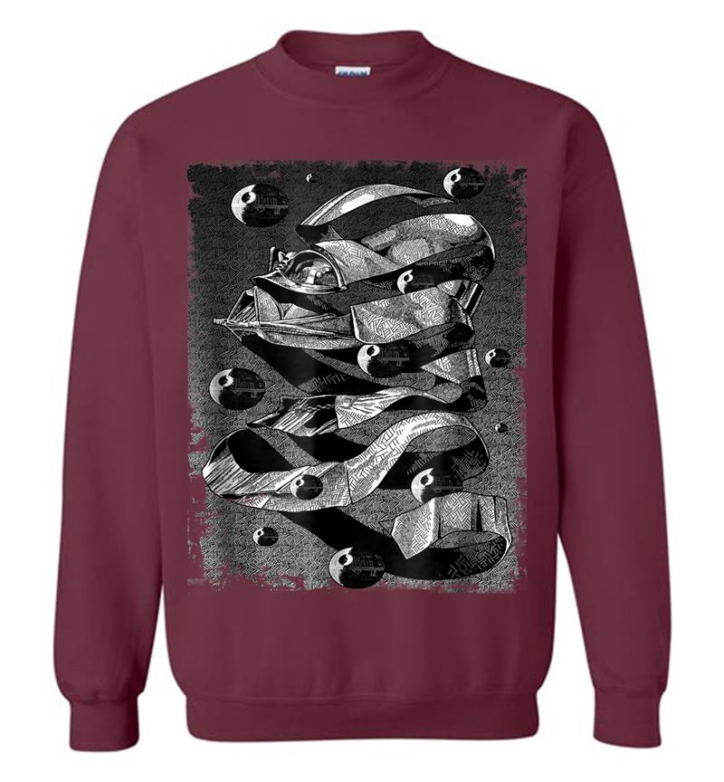 Inktee Store - Star Wars Darth Vader Mc Escher Style Graphic Sweatshirt Image