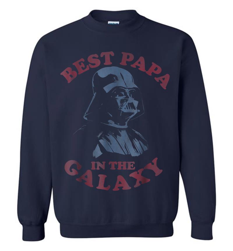Inktee Store - Star Wars Darth Vader Retro Best Papa Graphic Sweatshirt Image