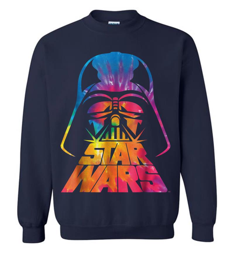 Inktee Store - Star Wars Darth Vader Tie Dye Helmet Graphic Z1 Sweatshirt Image