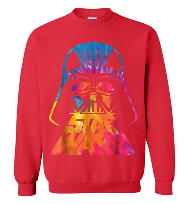 Inktee Store - Star Wars Darth Vader Tie Dye Helmet Graphic Z1 Sweatshirt Image