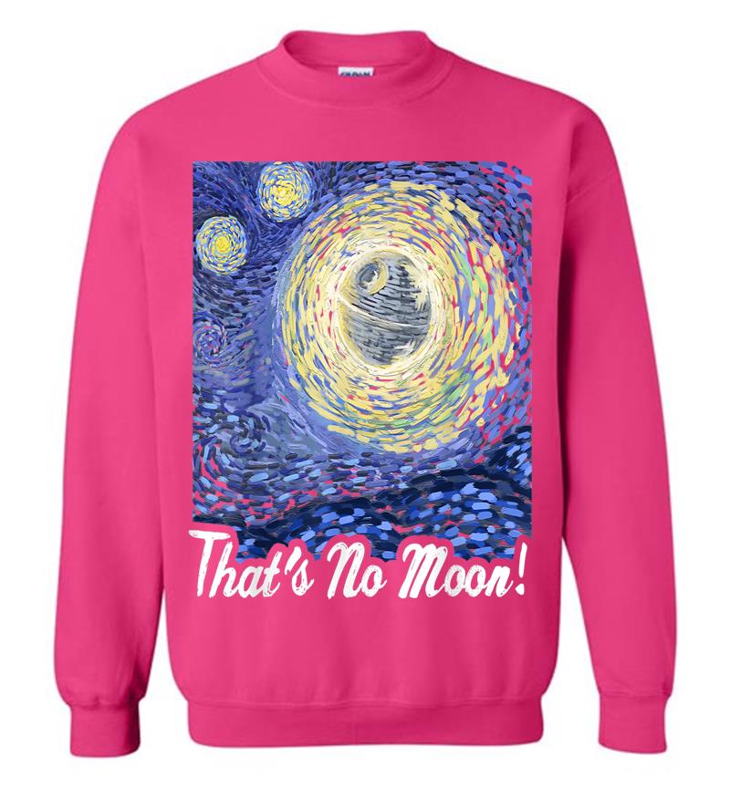 Inktee Store - Star Wars Death Starry Night That'S No Moon! Graphic Sweatshirt Image