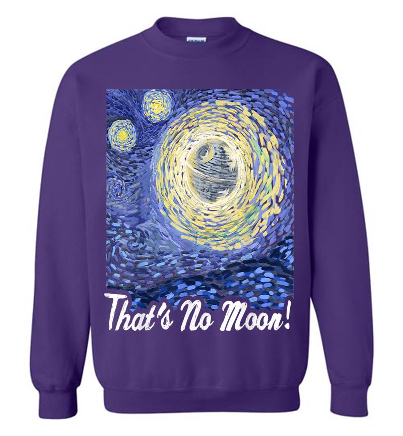 Inktee Store - Star Wars Death Starry Night That'S No Moon! Graphic Sweatshirt Image