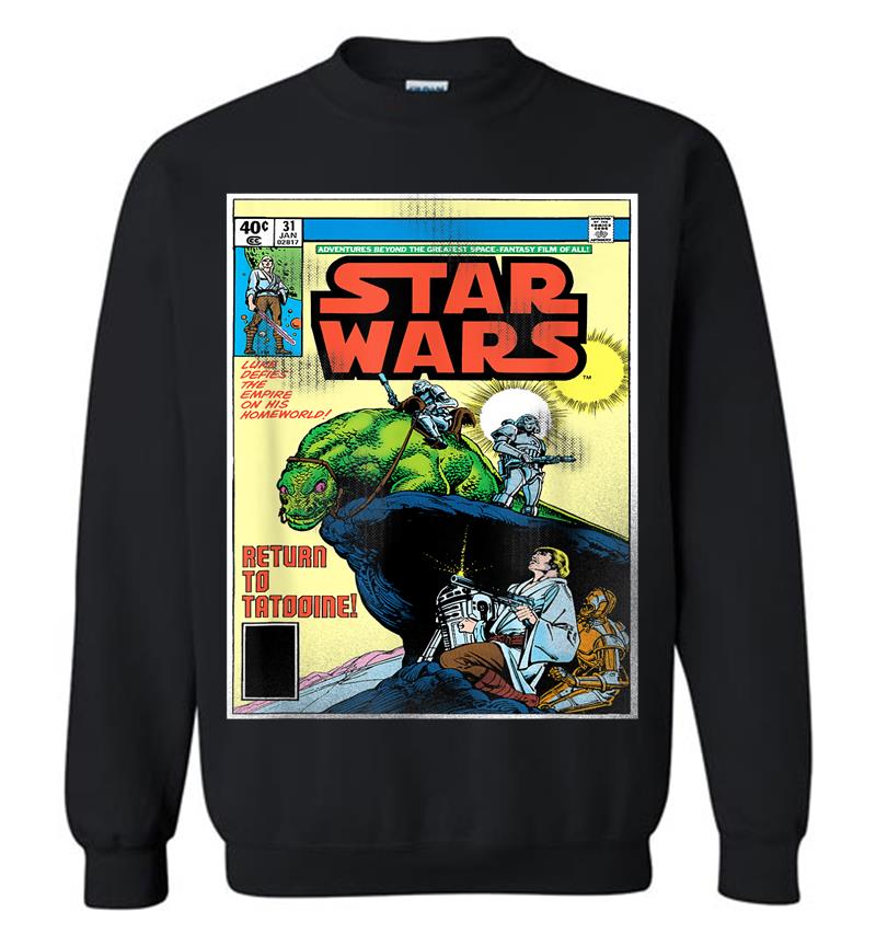 Star Wars Dewback Comic Book Cover Sweatshirt