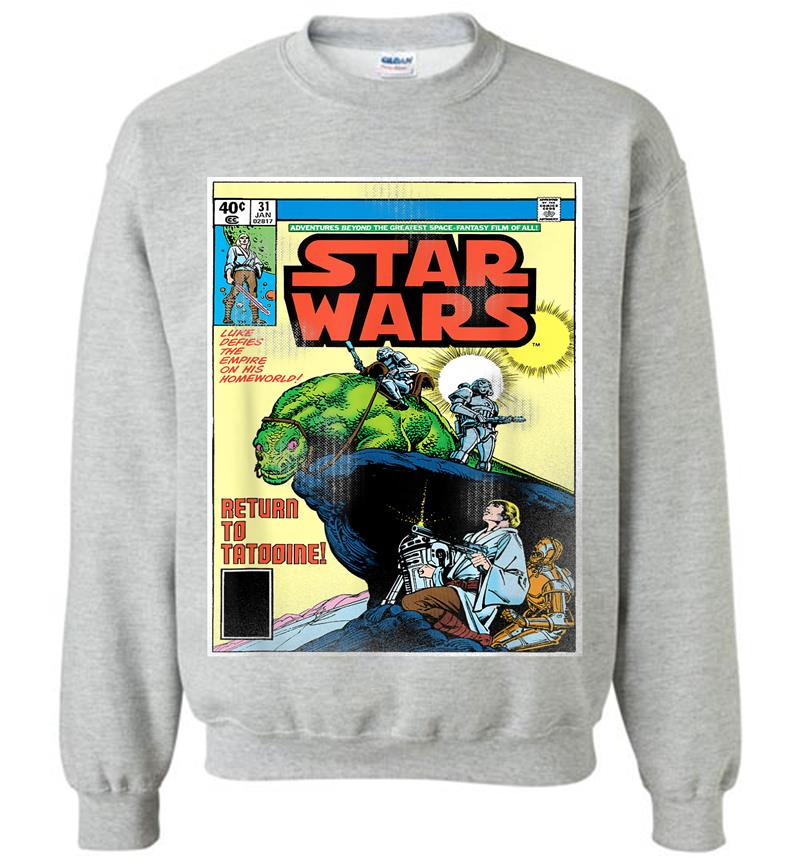 Inktee Store - Star Wars Dewback Comic Book Cover Sweatshirt Image
