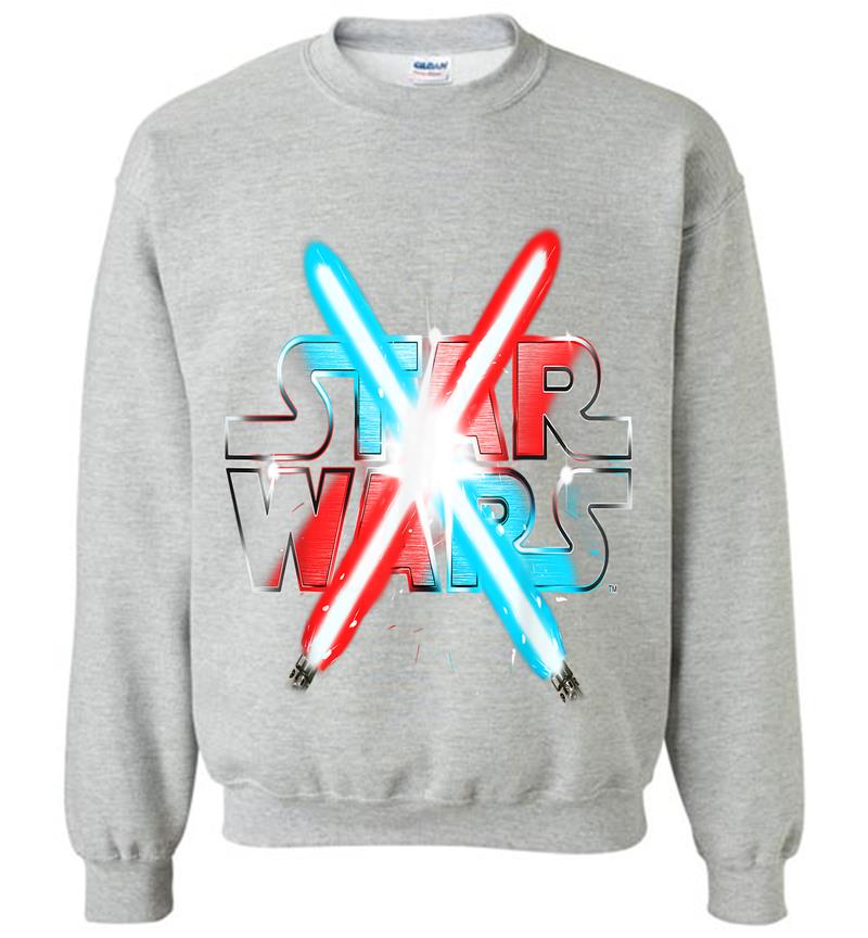Inktee Store - Star Wars Dueling Lightsabers Sweatshirt Image