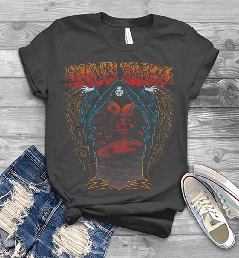 Inktee Store - Star Wars Emperor Palpatine Vader Groovy Psychedelic Mens T-Shirt Image