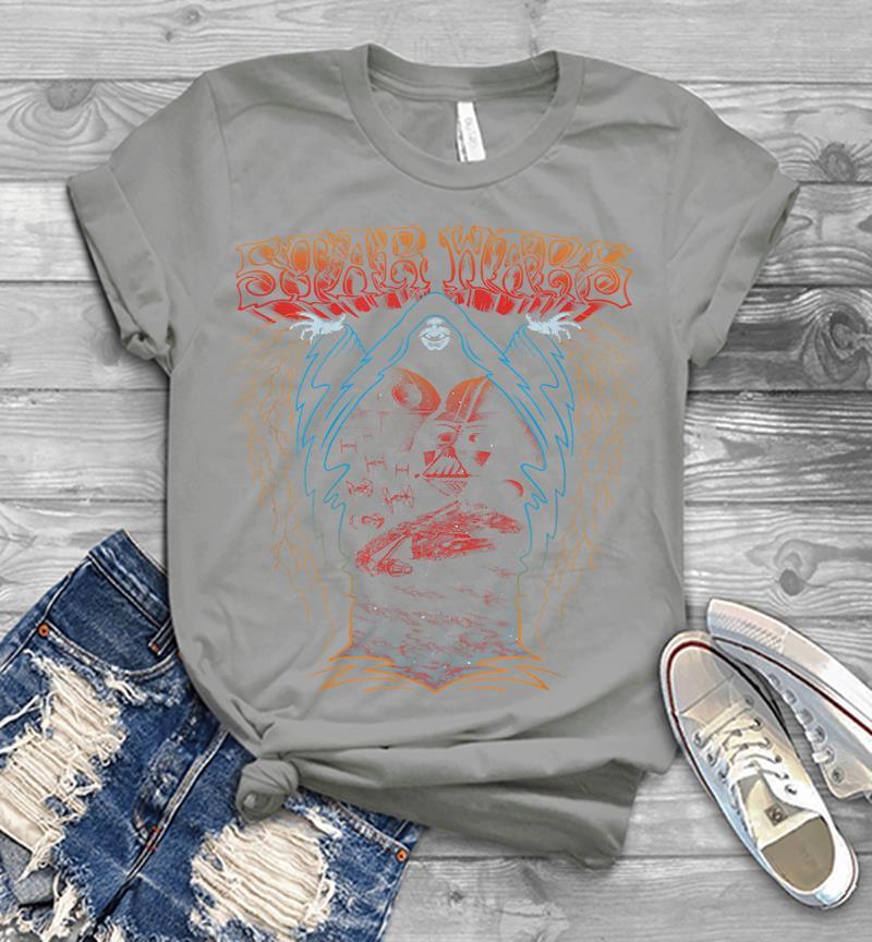 Inktee Store - Star Wars Emperor Palpatine Vader Groovy Psychedelic Mens T-Shirt Image