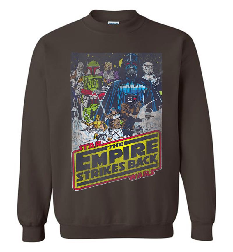Inktee Store - Star Wars Empire Strikes Back Villain Poster Graphic Sweatshirt Image