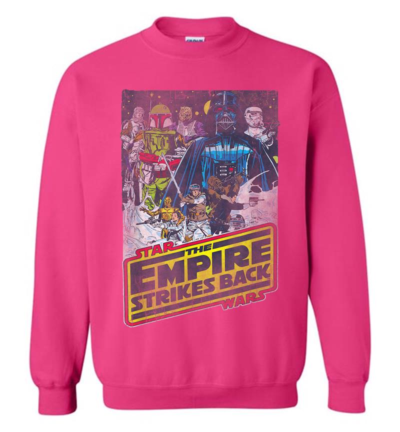 Inktee Store - Star Wars Empire Strikes Back Villain Poster Graphic Sweatshirt Image