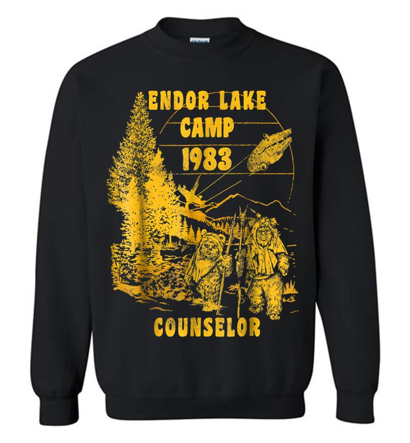 Star Wars Ewok Endor Lake '83 Camp Counselor Graphic Sweatshirt