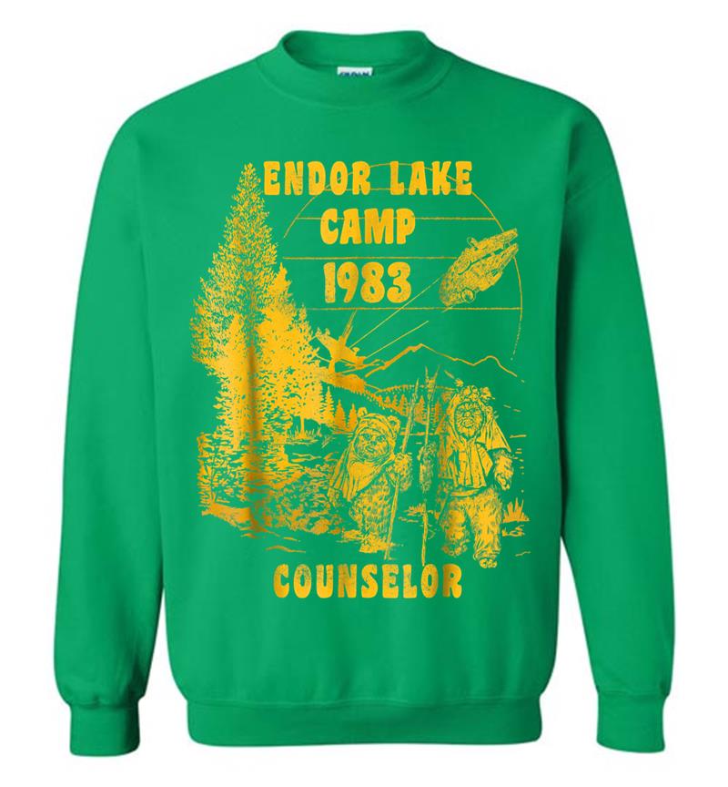 Inktee Store - Star Wars Ewok Endor Lake '83 Camp Counselor Graphic Sweatshirt Image
