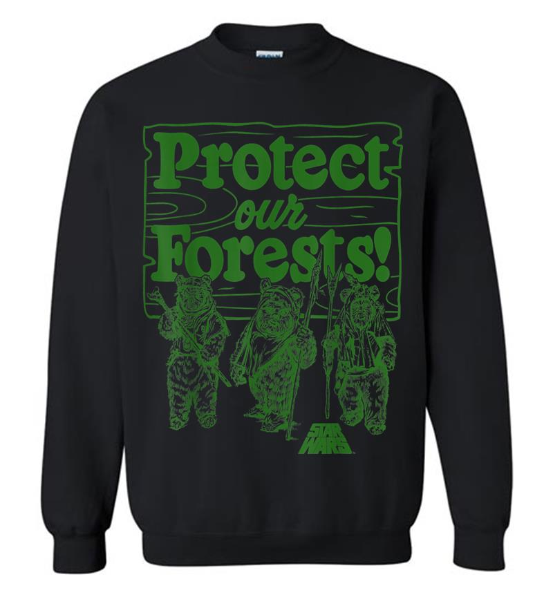 Star Wars Ewoks Protect Our Forests Camp Graphic C1 Sweatshirt