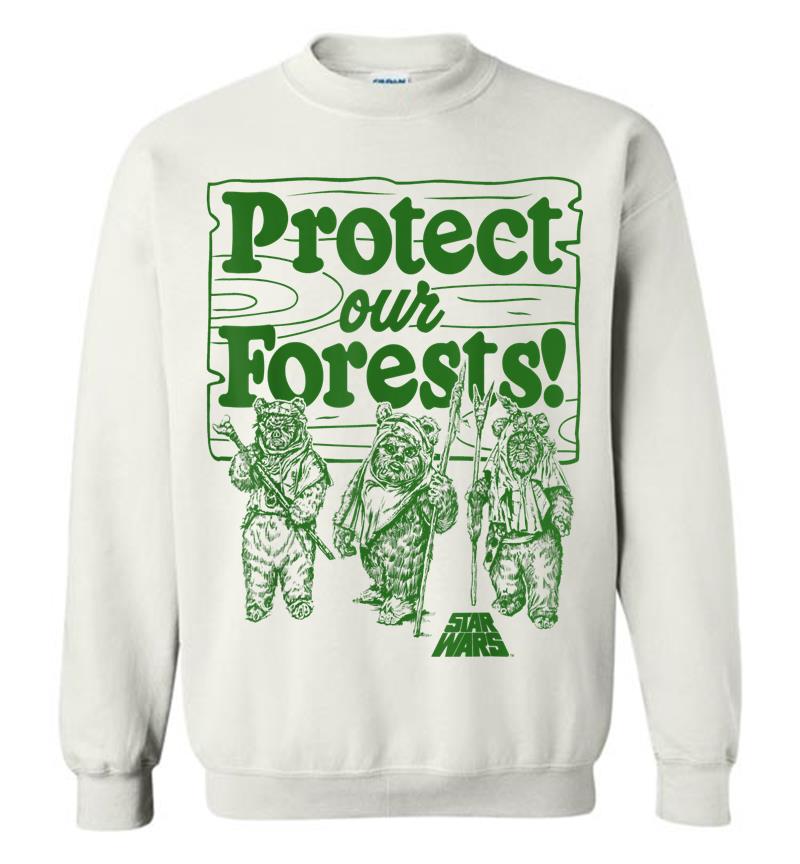 Inktee Store - Star Wars Ewoks Protect Our Forests Camp Graphic C1 Sweatshirt Image