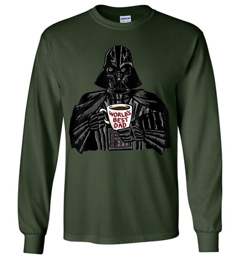 Inktee Store - Star Wars Father'S Day Vader World'S Best Dad Long Sleeve T-Shirt Image