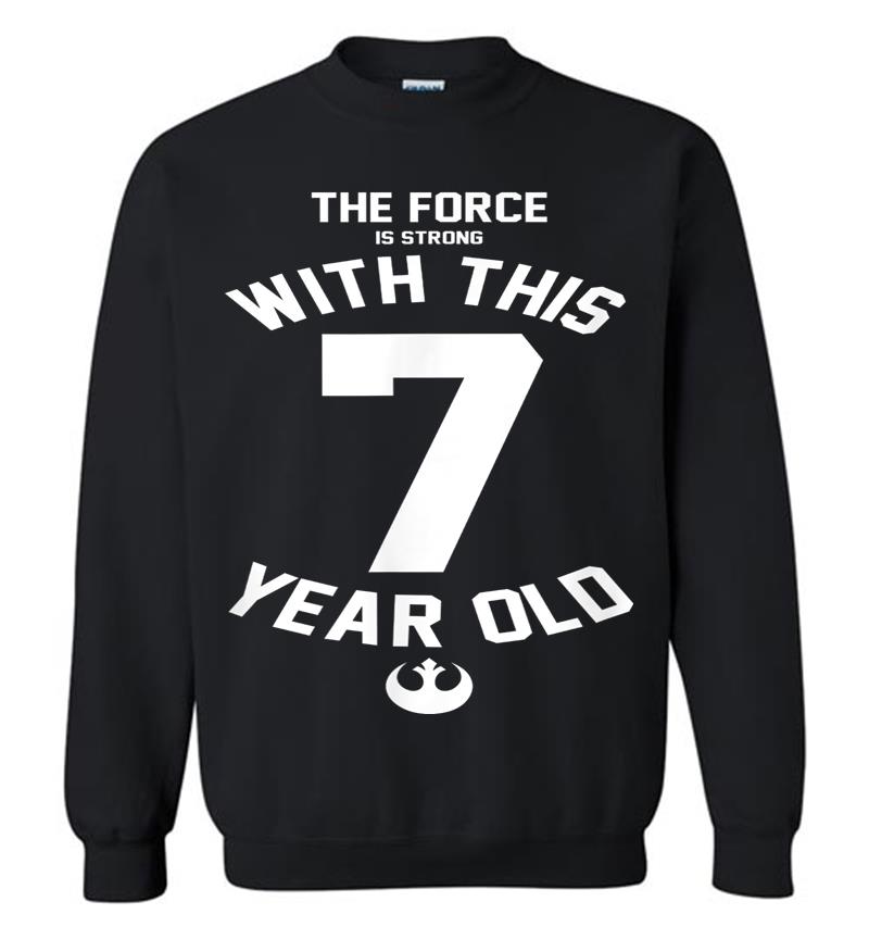 Star Wars Force Is Strong With This 7 Year Old Rebel Logo Sweatshirt