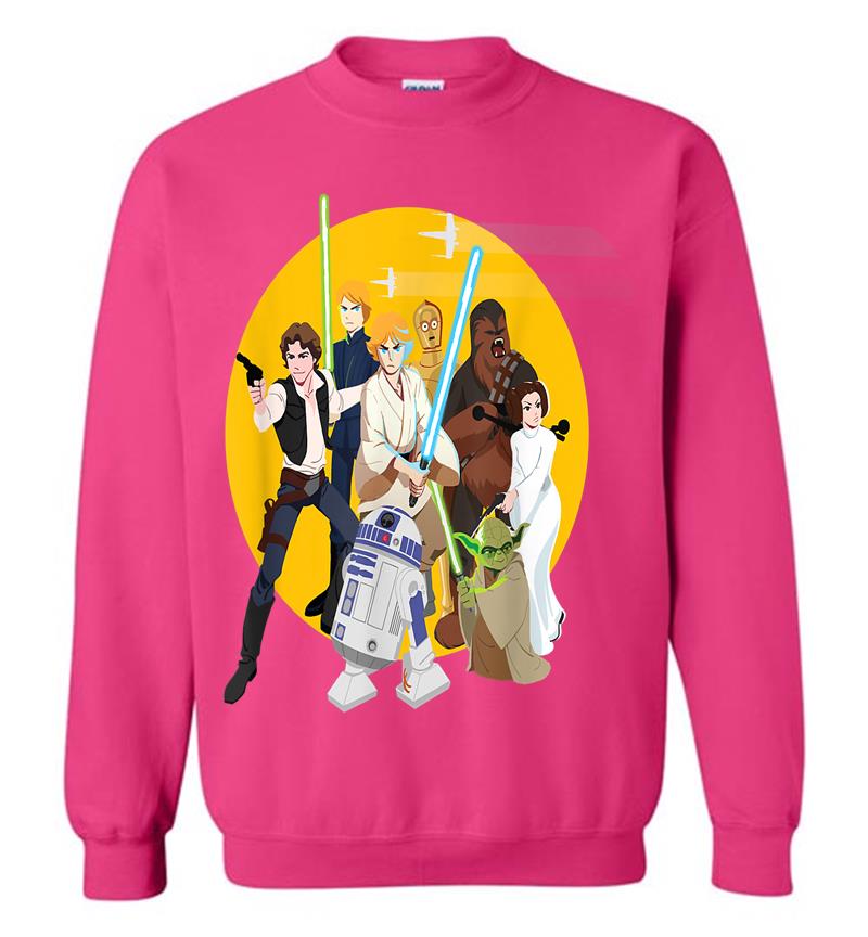 Inktee Store - Star Wars Galaxy Of Adventures Good Guys Sweatshirt Image