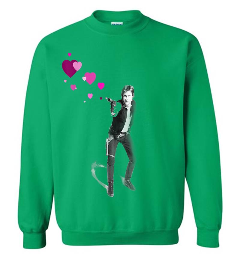 Inktee Store - Star Wars Han Shot Hearts Valentine'S Day Graphic Sweatshirt Image