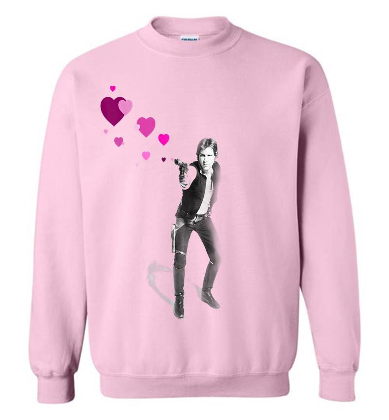 Inktee Store - Star Wars Han Shot Hearts Valentine'S Day Graphic Sweatshirt Image