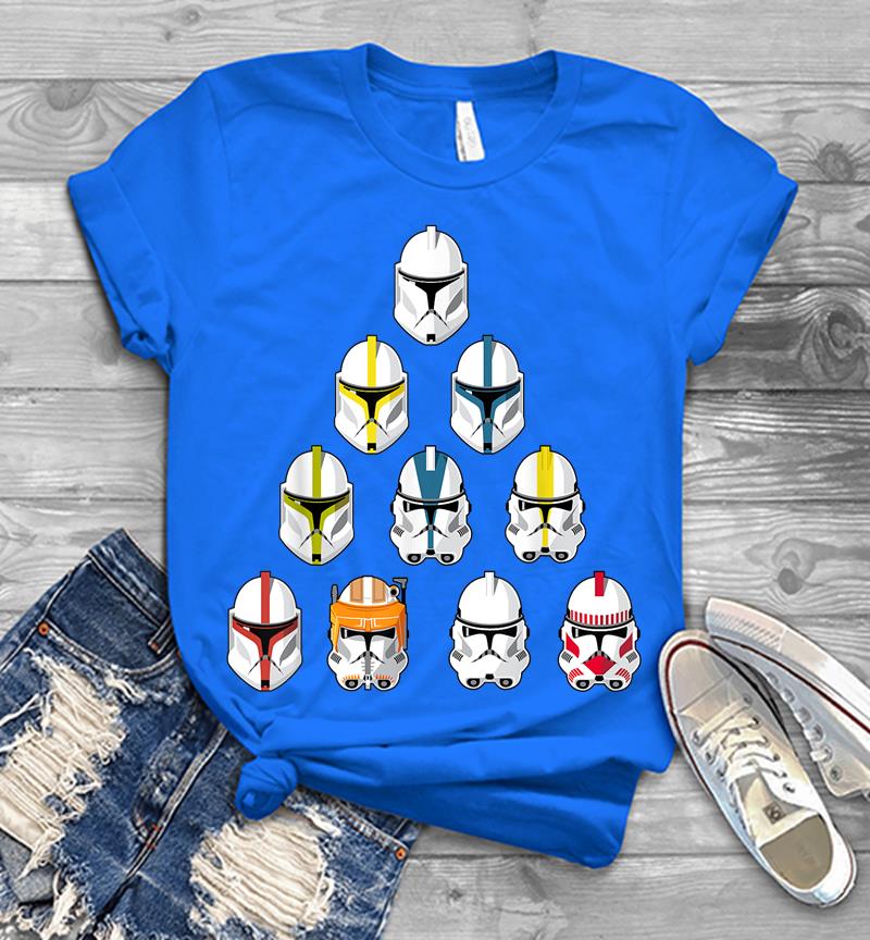 Inktee Store - Star Wars Imperial Stormtroopers Helmet Pyramid Mens T-Shirt Image