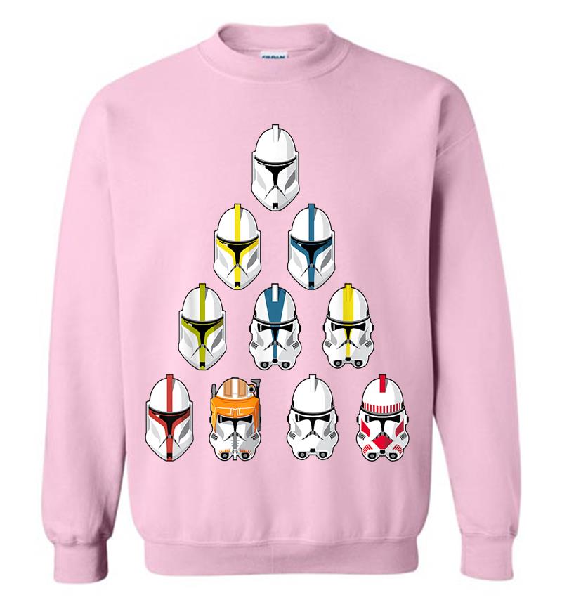 Inktee Store - Star Wars Imperial Stormtroopers Helmet Pyramid Sweatshirt Image