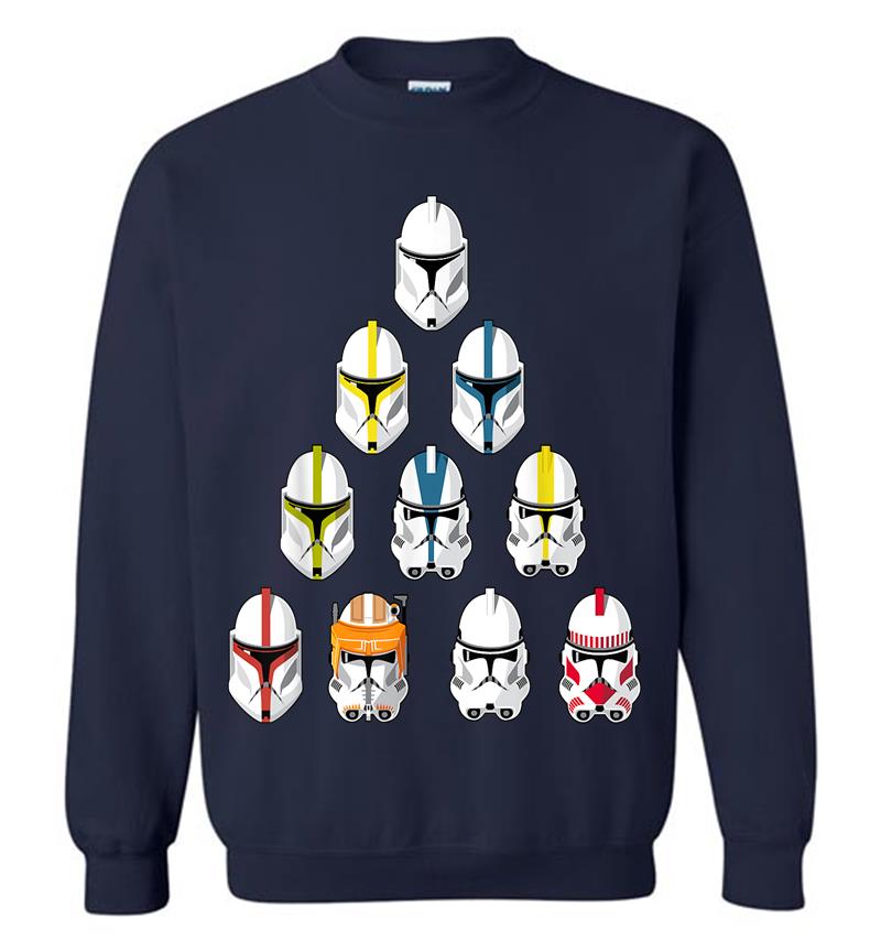 Inktee Store - Star Wars Imperial Stormtroopers Helmet Pyramid Sweatshirt Image