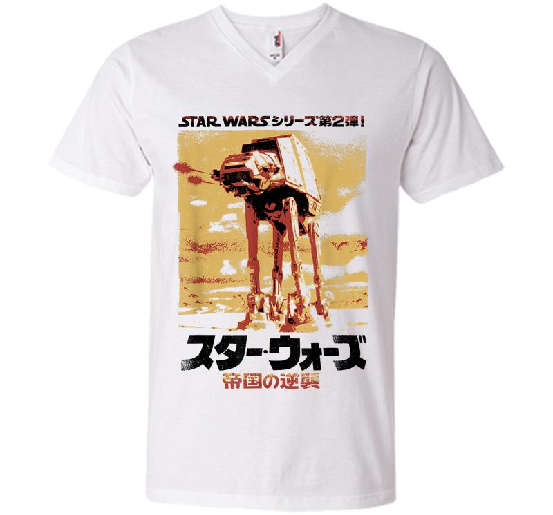 Inktee Store - Star Wars Japanese Style The Empire Strikes Back V-Neck T-Shirt Image