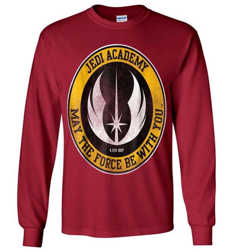 Inktee Store - Star Wars Jedi Academy Gold Emblem Graphic Long Sleeve T-Shirt Image