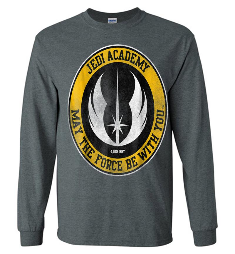 Inktee Store - Star Wars Jedi Academy Gold Emblem Graphic Long Sleeve T-Shirt Image