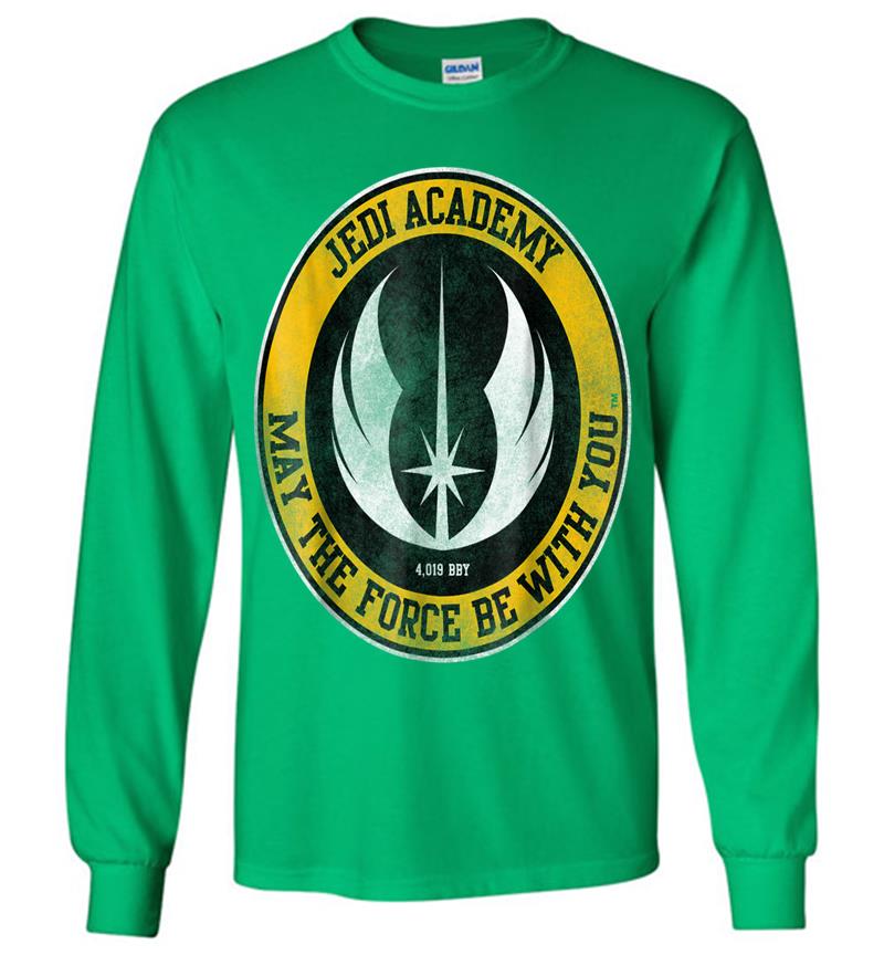 Inktee Store - Star Wars Jedi Academy Gold Emblem Graphic Long Sleeve T-Shirt Image