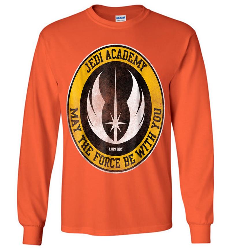 Inktee Store - Star Wars Jedi Academy Gold Emblem Graphic Long Sleeve T-Shirt Image