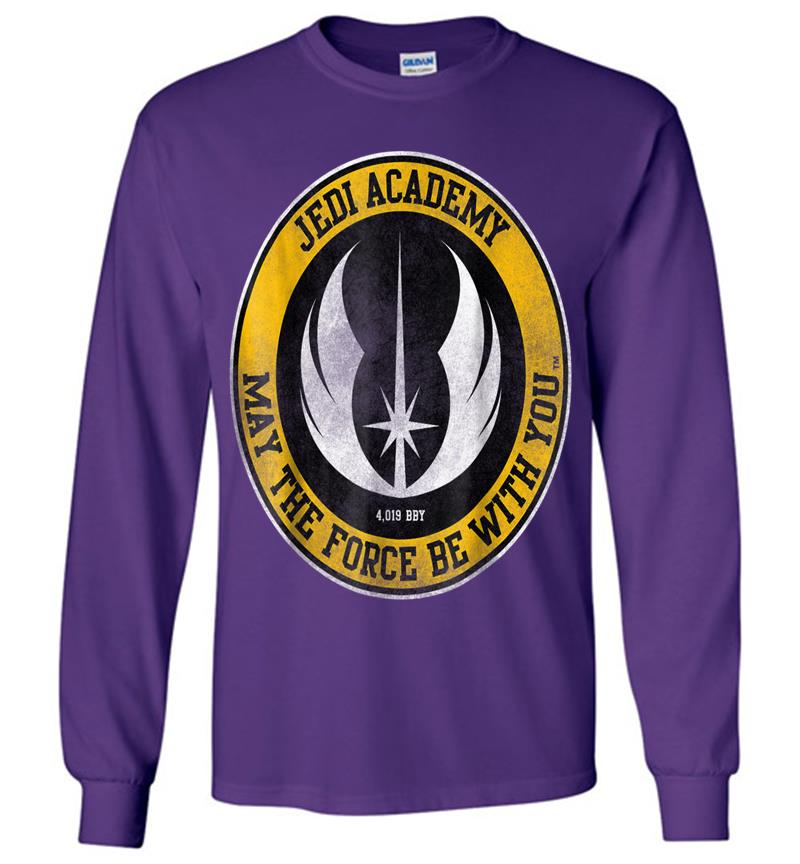 Inktee Store - Star Wars Jedi Academy Gold Emblem Graphic Long Sleeve T-Shirt Image