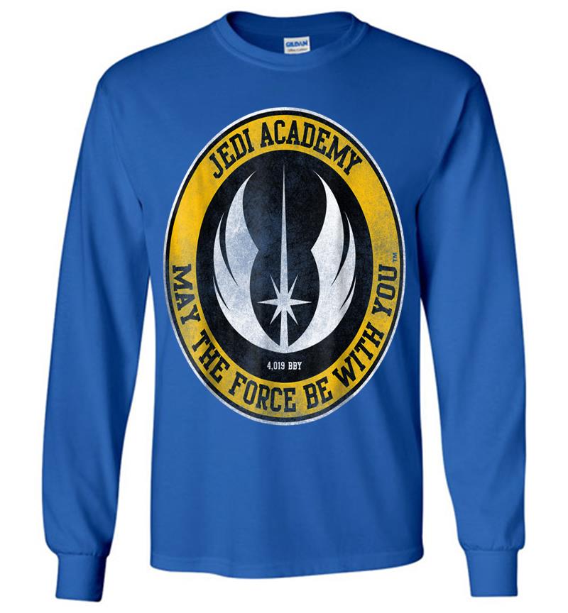 Inktee Store - Star Wars Jedi Academy Gold Emblem Graphic Long Sleeve T-Shirt Image